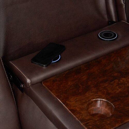 Palermo Triple-Power Reclining Sofa - Brow 7 Palermo Triple-Power Reclining Sofa - Brow