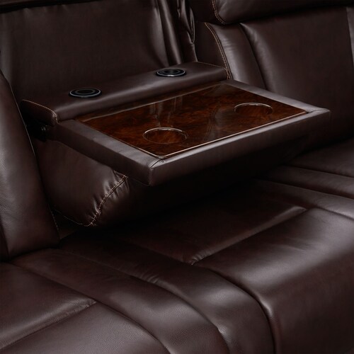 Palermo Triple-Power Reclining Sofa, Loveseat and Recliner Set - Brown 14 Palermo Triple-Power Reclining Sofa, Loveseat and Recliner Set - Brown