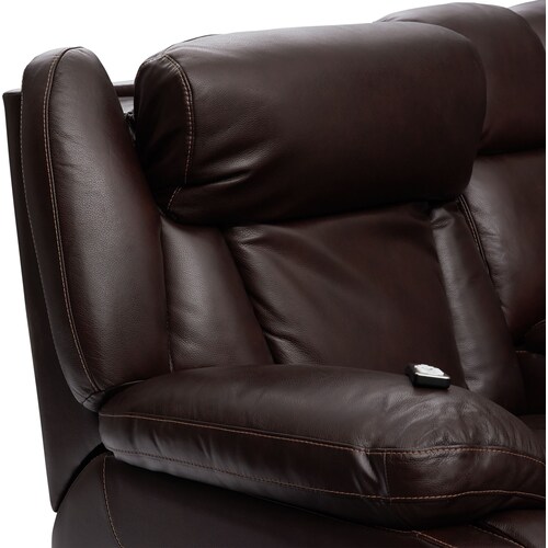 Palermo Triple-Power Reclining Sofa and Recliner Set - Brow 10 Palermo Triple-Power Reclining Sofa and Recliner Set - Brow