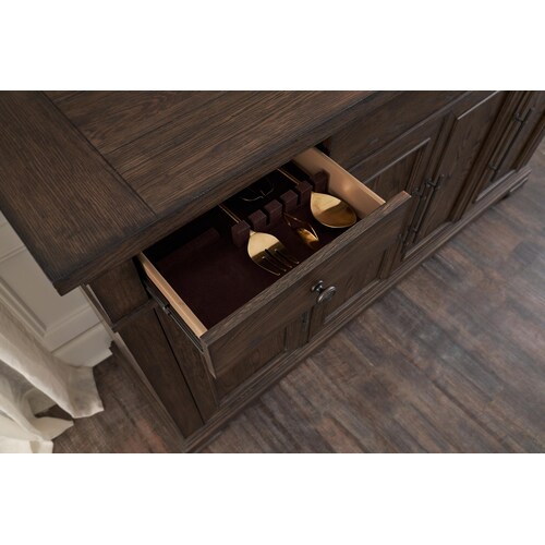 Asheville Buffet with USB Charging - Tobacc