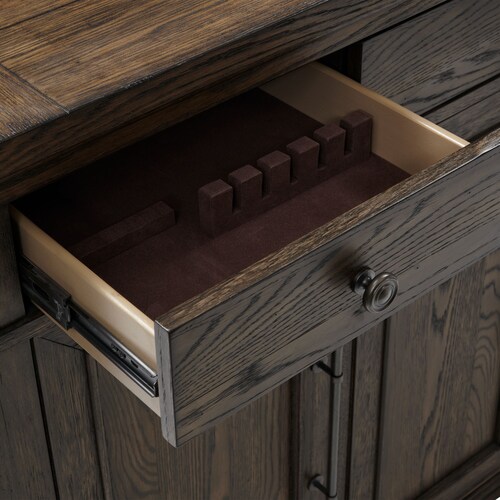 Asheville Buffet with USB Charging - Tobacc