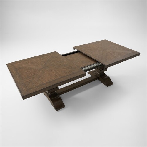Asheville Rectangle Extendable Dining Table - Tobacc 10 Asheville Rectangle Extendable Dining Table - Tobacc
