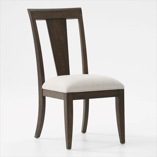 Asheville Rectangle Extendable Dining Table with 4 Splat-Back Side Chairs and 2 Host Chairs - Tobac