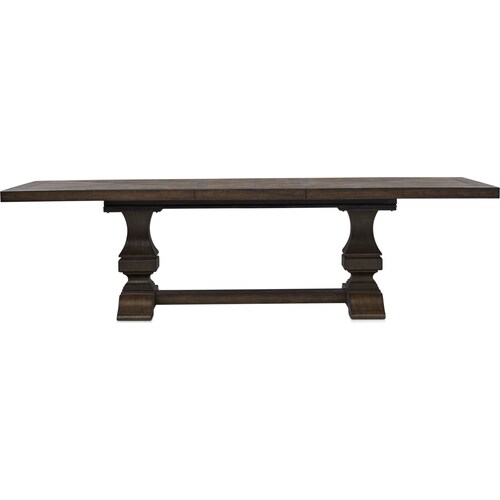 Asheville Rectangle Extendable Dining Table with 8 Splat-Back Side Chairs - Tobacc 3 Asheville Rectangle Extendable Dining Table with 8 Splat-Back Side Chairs - Tobacc