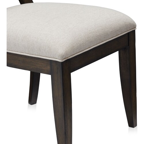 Asheville Round Extendable Dining Table with 6 Oval-Back Side Chairs - Tobacc 10 Asheville Round Extendable Dining Table with 6 Oval-Back Side Chairs - Tobacc