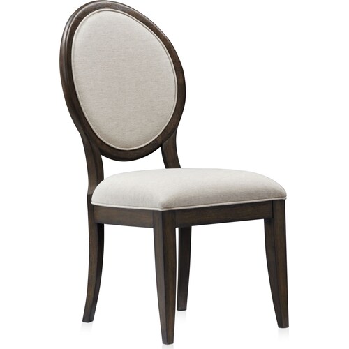 Asheville Round Extendable Dining Table with 6 Oval-Back Side Chairs - Tobacc 3 Asheville Round Extendable Dining Table with 6 Oval-Back Side Chairs - Tobacc