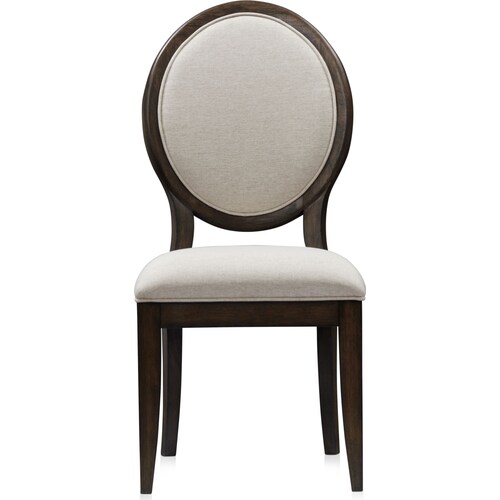 Asheville Round Extendable Dining Table with 6 Oval-Back Side Chairs - Tobacc 5 Asheville Round Extendable Dining Table with 6 Oval-Back Side Chairs - Tobacc