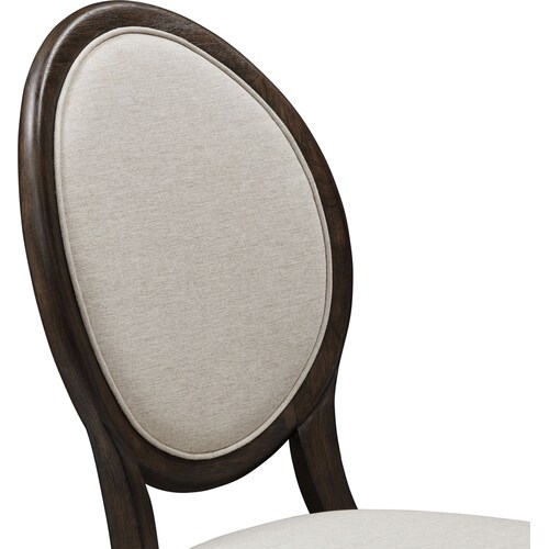 Asheville Round Extendable Dining Table with 6 Oval-Back Side Chairs - Tobacc 9 Asheville Round Extendable Dining Table with 6 Oval-Back Side Chairs - Tobacc