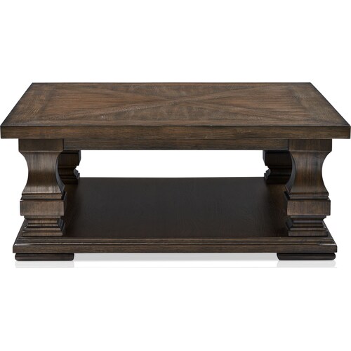 Asheville Square Coffee Table - Tobacc