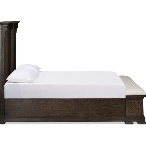 Asheville Queen Storage Bed - Tobacc