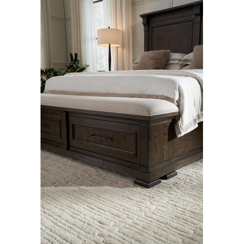 Asheville Queen Storage Bed - Tobacc