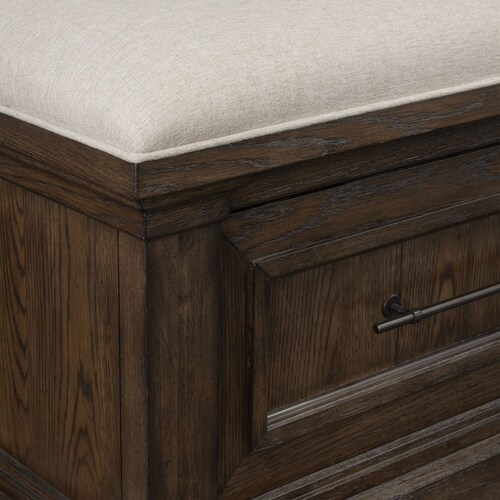 Asheville Queen Storage Bed - Tobacc