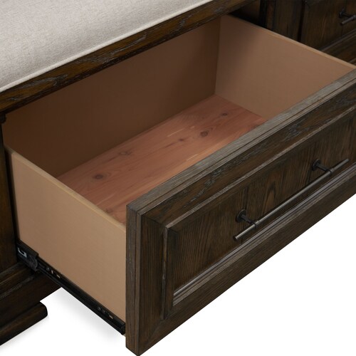 Asheville Queen Storage Bed - Tobacc