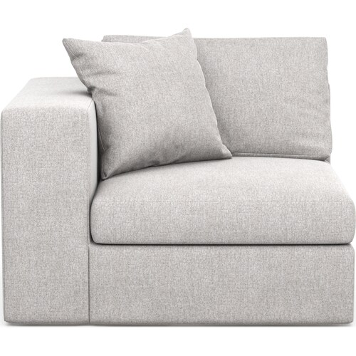 Collin Foam Comfort Left-Facing Chair - Burmese Granit
