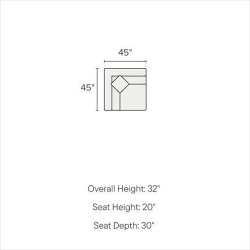 Plush Feathered Comfort Corner Chair - Anders Ivor 3 Plush Feathered Comfort Corner Chair - Anders Ivor