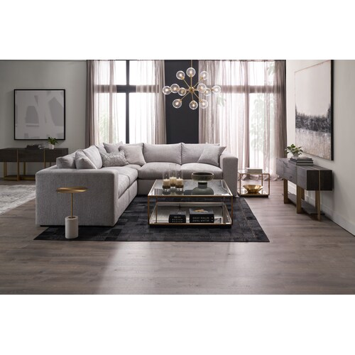 Collin 5-Piece Foam Comfort Sectional - Burmese Granit