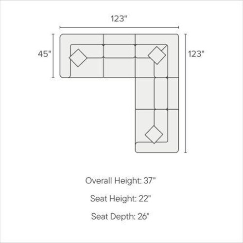 Collin 5-Piece Foam Comfort Sectional - Burmese Granit 4 Collin 5-Piece Foam Comfort Sectional - Burmese Granit