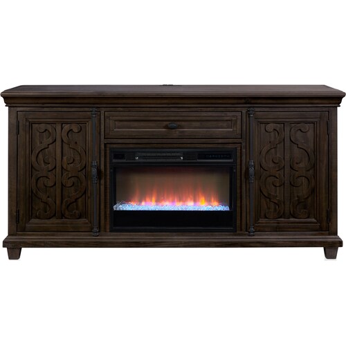Charthouse 69 Contemporary Fireplace TV Stand - Charcoa