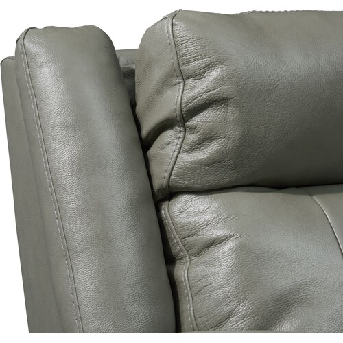 Vince 3-Piece Dual-Power Reclining Sofa with Console - Gra