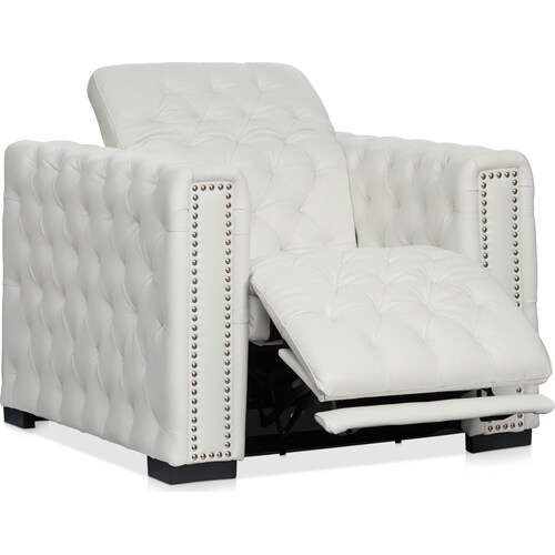 Mitchell Dual-Power Recliner - Whit