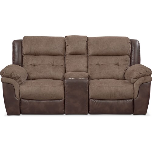Tacoma Dual-Power Reclining Loveseat - Brow