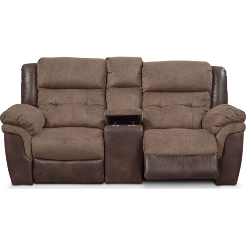 Tacoma Dual-Power Reclining Loveseat - Brow