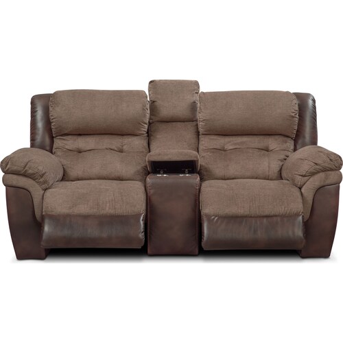 Tacoma Dual-Power Reclining Loveseat - Brow