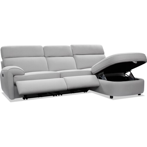 Aero 3-Piece Dual-Power Reclining Sectional with Right-Facing Chais