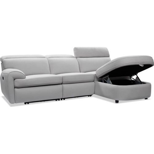 Aero 3-Piece Dual-Power Reclining Sectional with Right-Facing Chais
