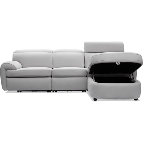Aero 3-Piece Dual-Power Reclining Sectional with Right-Facing Chais 3 Aero 3-Piece Dual-Power Reclining Sectional with Right-Facing Chais