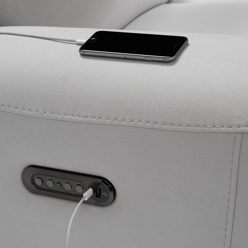 Aero 3-Piece Dual-Power Reclining Sectional with Right-Facing Chais 6 Aero 3-Piece Dual-Power Reclining Sectional with Right-Facing Chais