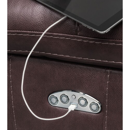 Monte Carlo Dual-Power Recliner - Chocolate 7 Monte Carlo Dual-Power Recliner - Chocolate