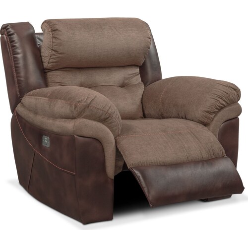 Tacoma Dual-Power Recliner - Brow 3 Tacoma Dual-Power Recliner - Brow
