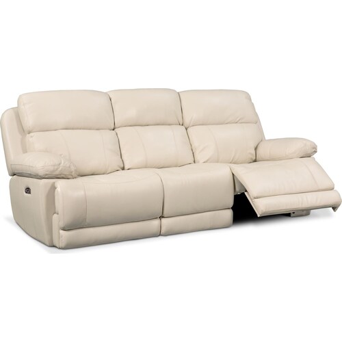 Monte Carlo Dual-Power Reclining Sofa - Crea