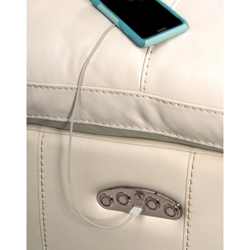 Monte Carlo Dual-Power Reclining Loveseat - Crea 12 Monte Carlo Dual-Power Reclining Loveseat - Crea