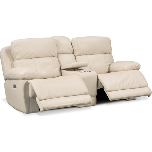 Monte Carlo Dual-Power Reclining Loveseat - Crea 6 Monte Carlo Dual-Power Reclining Loveseat - Crea