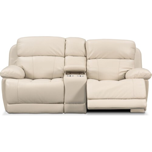 Monte Carlo Dual-Power Reclining Loveseat - Crea 8 Monte Carlo Dual-Power Reclining Loveseat - Crea
