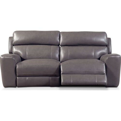 Newport 2-Piece Dual-Power Reclining Sofa - Gra 4 Newport 2-Piece Dual-Power Reclining Sofa - Gra