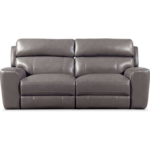 Newport 2-Piece Dual-Power Reclining Sofa - Gra 7 Newport 2-Piece Dual-Power Reclining Sofa - Gra