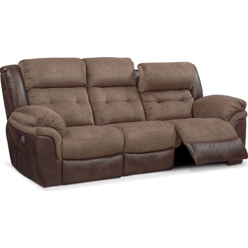 Tacoma Dual-Power Reclining Sofa - Brow 5 Tacoma Dual-Power Reclining Sofa - Brow