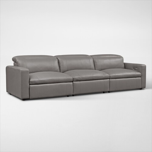 Happy 3-Piece Dual-Power Reclining Sofa - Gra