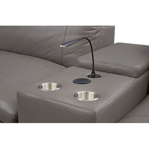 Happy 4-Piece Dual-Power Reclining Sofa - Gra 11 Happy 4-Piece Dual-Power Reclining Sofa - Gra