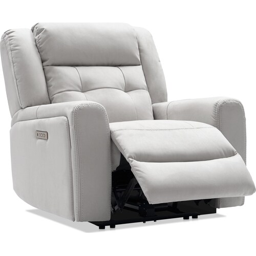Damen Dual-Power Recliner - Light Gra