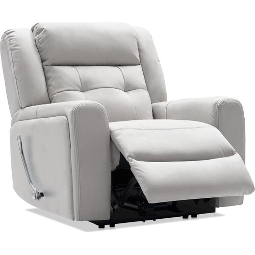 Damen Manual Gliding Recliner - Light Gra