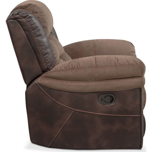 Tacoma Manual Glider Recliner - Brow 3 Tacoma Manual Glider Recliner - Brow