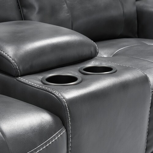 Damen Dual-Power Reclining Sofa and Loveseat - Charcoa 15 Damen Dual-Power Reclining Sofa and Loveseat - Charcoa