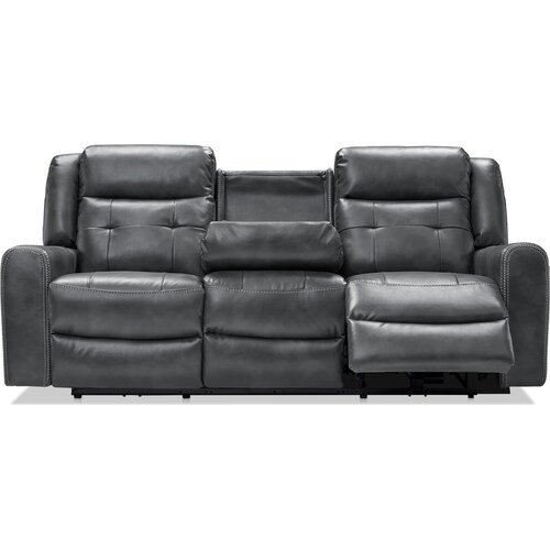Damen Dual-Power Reclining Sofa and Loveseat - Charcoa 7 Damen Dual-Power Reclining Sofa and Loveseat - Charcoa