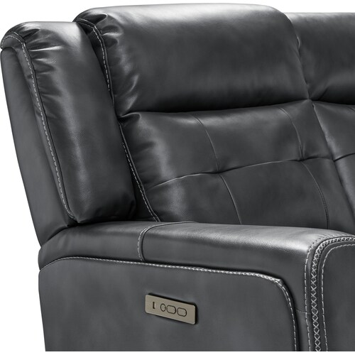 Damen Dual-Power Reclining Sofa and Loveseat - Charcoa 9 Damen Dual-Power Reclining Sofa and Loveseat - Charcoa