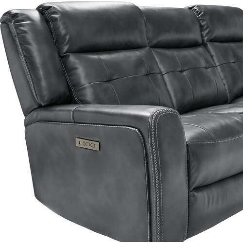 Damen Dual-Power Reclining Sofa and Recliner - Charcoa 10 Damen Dual-Power Reclining Sofa and Recliner - Charcoa