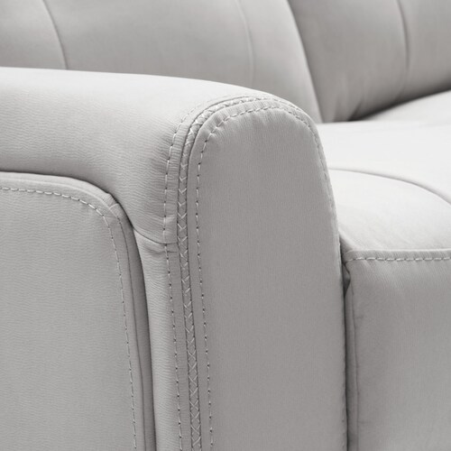 Damen Manual Reclining Gliding Sofa with Drop-down Table - Light Gra 9 Damen Manual Reclining Gliding Sofa with Drop-down Table - Light Gra